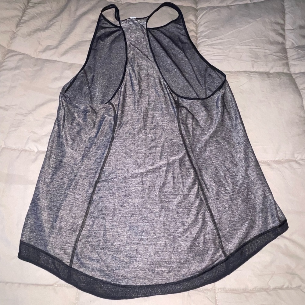 Lululemon Time To Sweat Tank My Race My Pace Heathered Black Gray Size L - Picture 4 of 13